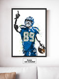 Doug Baldwin Green Seattle Seahawks Football Art Poster