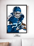 Derrick Henry Tennessee Titans Football Art Poster