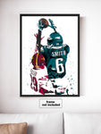 DeVonta Smith Philadelphia Eagles Football Art Poster