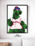 Phillie Phanatic Mascot Philadelphia Phillies Baseball Art Poster