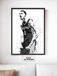 Victor Wembanyama San Antonio Spurs Basketball Art Poster