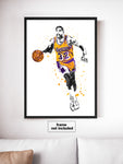 Magic Johnson Los Angeles Lakers Basketball Art Poster