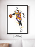 Magic Johnson Los Angeles Lakers Basketball Art Poster