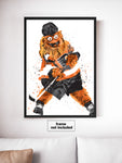 Philadelphia Flyers Gritty Mascot Hockey Art Poster