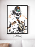 Brandon Crawford San Francisco Giants Baseball Art Poster