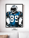 Steve Smith Carolina Panthers Football Art Poster