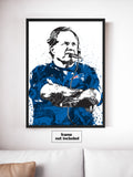 Bill Belichick New England Patriots Football Art Poster