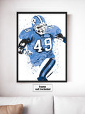 Julius Peppers North Carolina NCAA College Art Poster