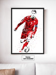 Cristiano Ronaldo Portugal Soccer Futbol Art Poster