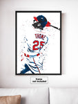 Jim Thome Cleveland Guardians Baseball Art Poster