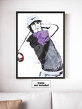 Rory McIlroy Golf Art Poster