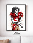 Colin Kaepernick San Francisco 49ers Football Art Poster