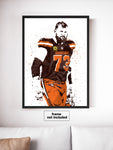 Joe Thomas Cleveland Browns Football Art Poster