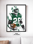 Curtis Martin New York Jets Football Art Poster