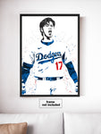 Shohei Ohtani Los Angeles Dodgers Baseball Art Poster