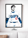 Shohei Ohtani Los Angeles Dodgers Baseball Art Poster