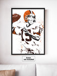 Bernie Kosar Cleveland Browns Football Art Poster