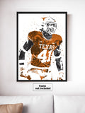 Jaylan Ford Texas Longhorns NCAA College Art Poster