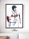 Matt Olson Atlanta Braves Baseball Art Poster