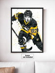 Sidney Crosby Pittsburgh Penguins Hockey Art Poster