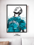 Julio Rodríguez Seattle Mariners Baseball Art Poster