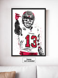 Mike Evans Tampa Bay Bucs Football Art Poster