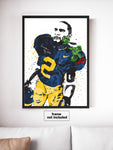 Charles Woodson Michigan Wolverines NCAA College Art Poster