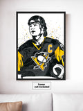 Mario Lemieux Pittsburgh Penguins Hockey Art Poster