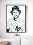 Thurman Munson New York Yankees Baseball Art Poster