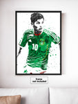 Jesus Corona Mexico Soccer Futbol Art Poster