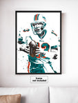 Dan Marino Miami Dolphins Football Art Poster