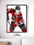 Jonathan Toews Chicago Blackhawks Hockey Art Poster