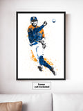 Jose Altuve Throw Houston Astros Baseball Art Poster