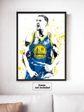 Klay Thompson Golden State Warriors Basketball Art Poster