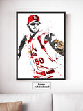 Adam Wainwright St. Louis Cardinals Baseball Art Poster