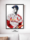 Stan Musial Cardinals St. Louis Cardinals Baseball Art Poster