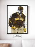 Manny Machado San Diego Padres Baseball Art Poster