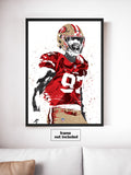 Nick Bosa San Francisco 49ers Football Art Poster