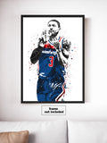 Bradley Beal Washington Wizards Basketball Art Poster