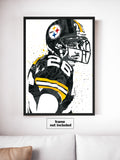 Rod Woodson Pittsburgh Steelers Football Art Poster