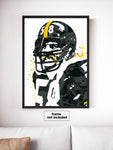 Jack Lambert Pittsburgh Steelers Football Art Poster