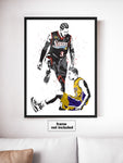 Allen Iverson Step Over Philadelphia 76ers Basketball Art Poster