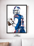 Josh Allen Buffalo Bills Football Art Poster