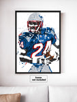 Ty Law New England Patriots Football Art Poster