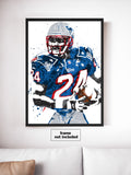 Ty Law New England Patriots Football Art Poster