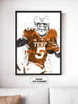 Bijon Robinson Texas Longhorns NCAA College Art Poster