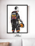 Kevin Durant Phoenix Suns Basketball Art Poster