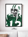 Joe Namath New York Jets Football Art Poster