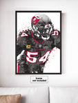 Lavonte David Tampa Bay Bucs Football Art Poster