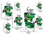 Marcus Mariota Oregon Ducks NCAA College Art Poster